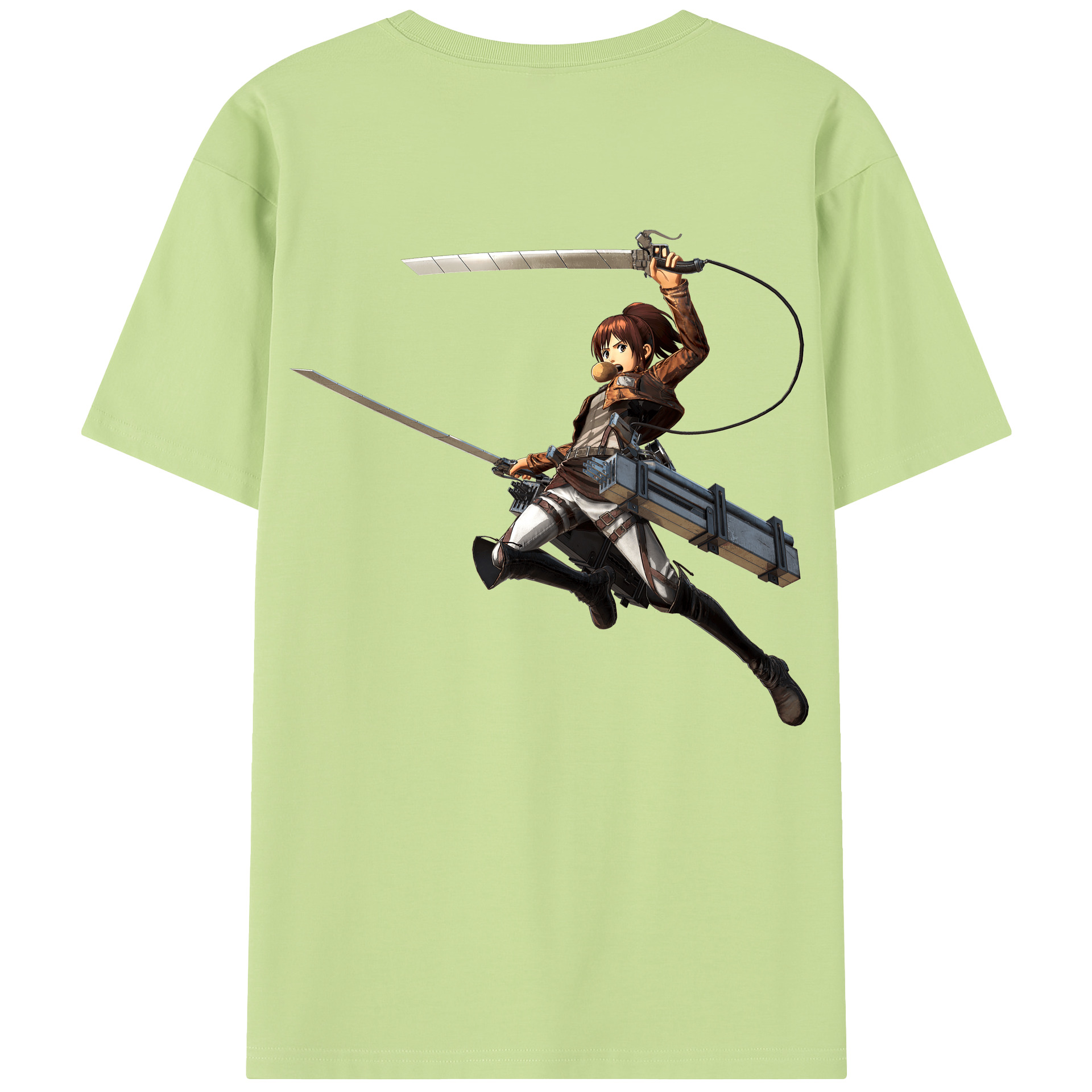 （画像用） 進撃の巨人 サシャ·ブラウス Attack on Titan Sasha Blaus 綿100％半袖Tシャツ（背面プリント）